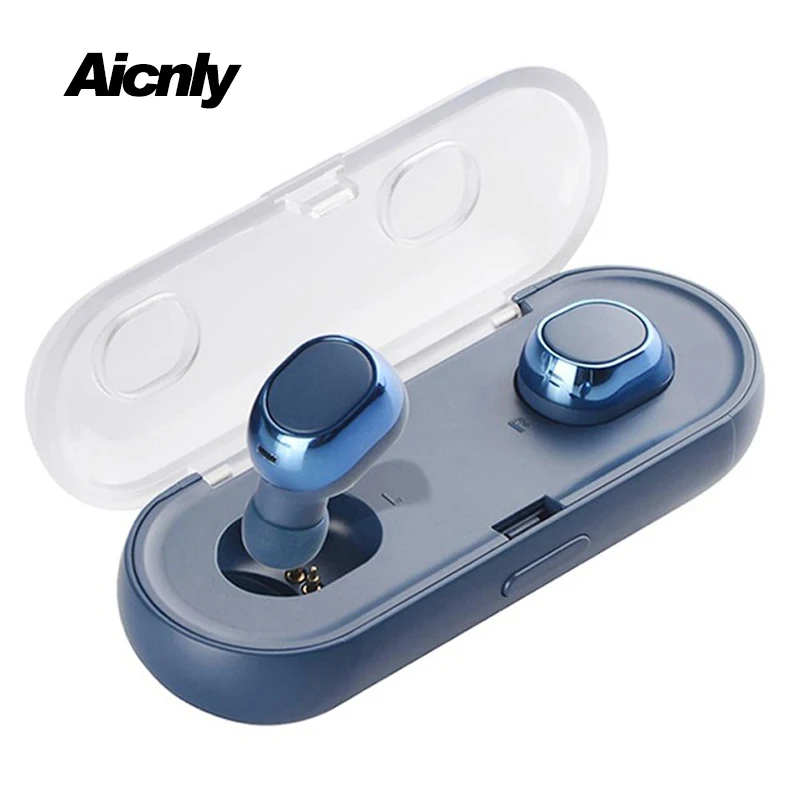 

2018 Bludio Wireless BLuetooth V5.0 In-ear Earphone Audifonos Mini Earphones Headphone With Microphone For xiaomi iphone x