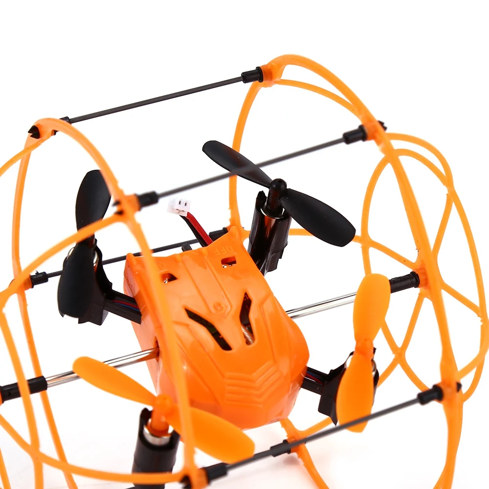 Mini Drone Ball Helic Max Sky Walker 1336 2.4GHz 4CH Fly Ball RC Quadcopter 3D Flip Climbing Wall Roller RC Helicopter Toys