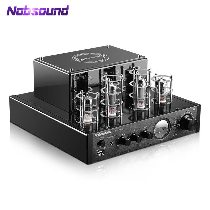

Nobsound MS-10D MKII HiFi Tube Headphone Amp Bluetooth Valve Tube Amplifier USB Audio Hybrid Integrated Power Amp 50W 220V