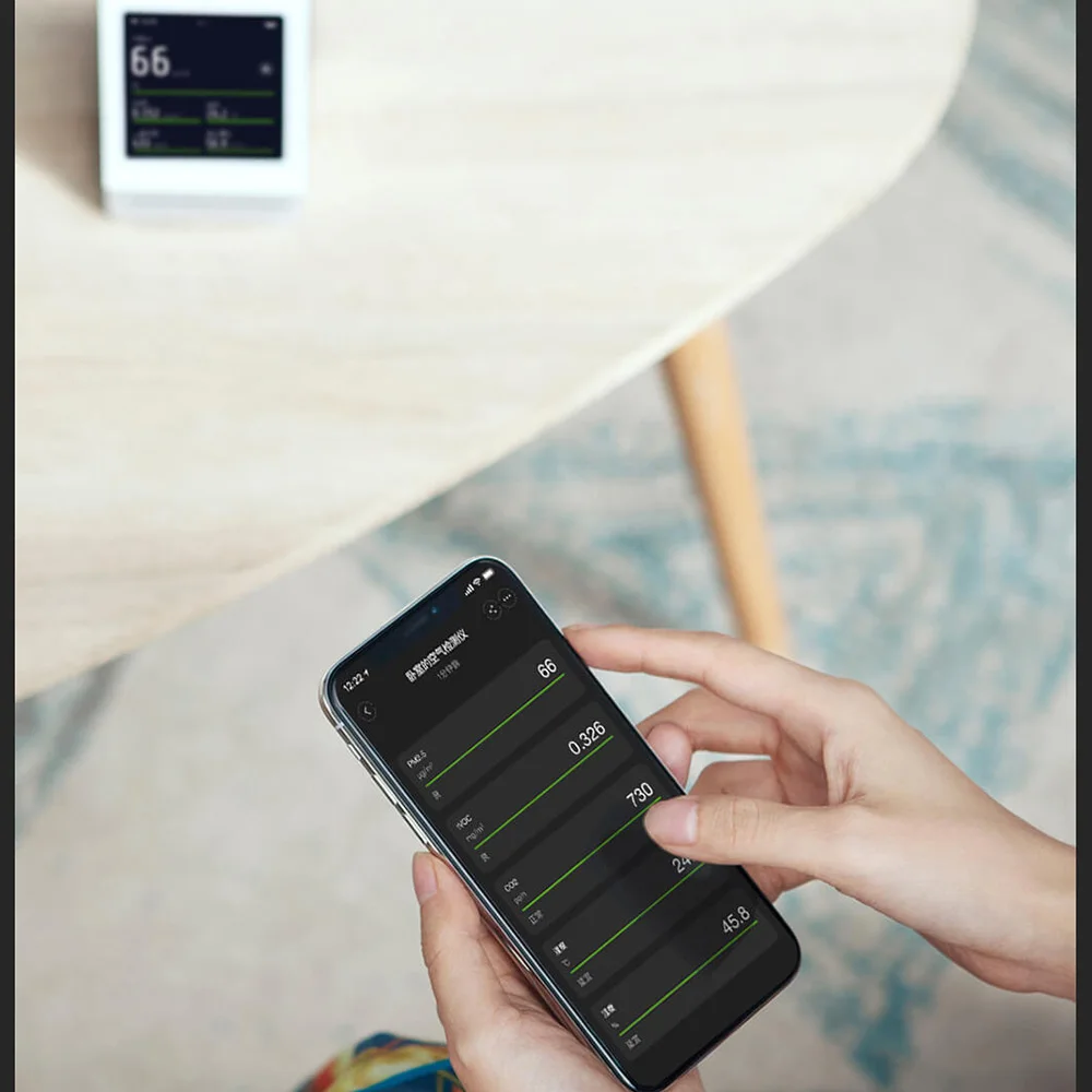 Xiaomi Mijia ClearGrass monitor de aire Retina Touch IPS pantalla móvil operación táctil Interior Exterior Detector de aire de hierba transparente - 6