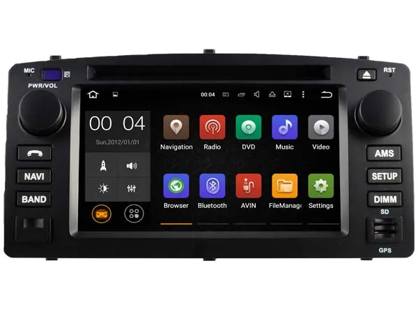 Sale Android 9.0  Car Dvd Navi Player FOR TOYOTA COROLLA 2004-2007 audio multimedia Automotivo GPS Navigator auto stereo 0