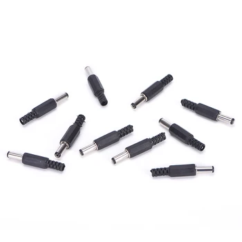 

Hot 10 X Black Plastic Cover 2.1x5.5mm Male DC Power Plug Jack Connector