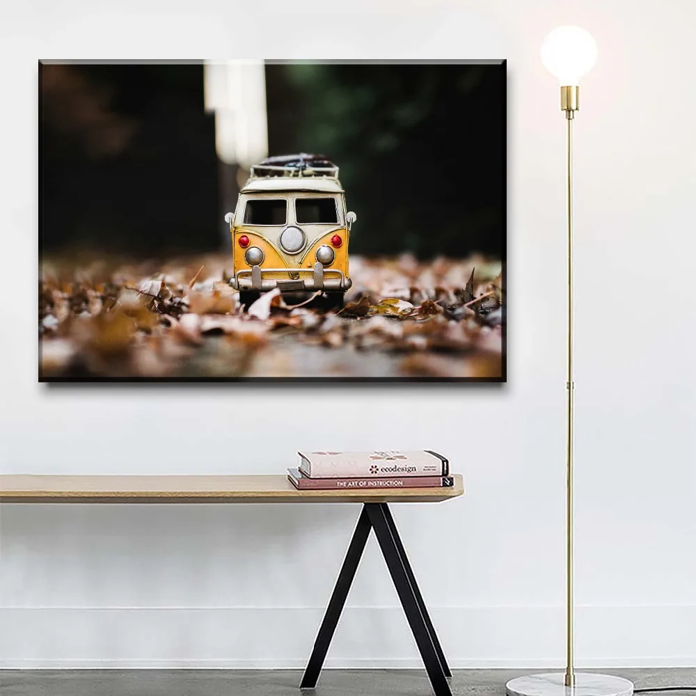 

Modern Wall Art Canvas HD Printed Toy Volkswagen Car Van Painting Home Decor Framework 1 Pieces Modern Popular Unique Poster