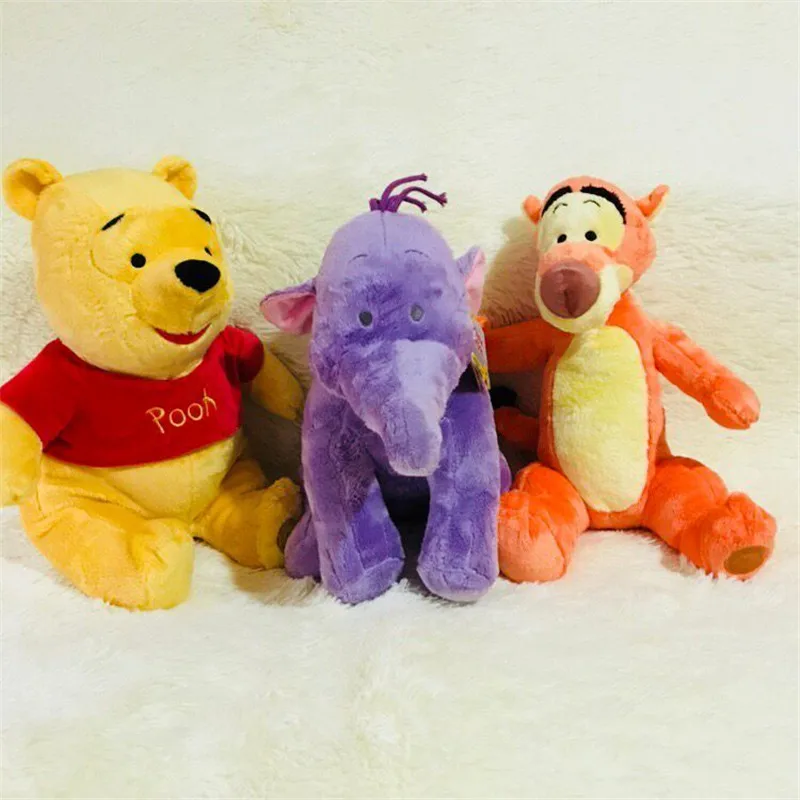 

1set/lot plush elephant dodo tiger eeyore doll burro toys collective edition festival Christmas gift toy for children