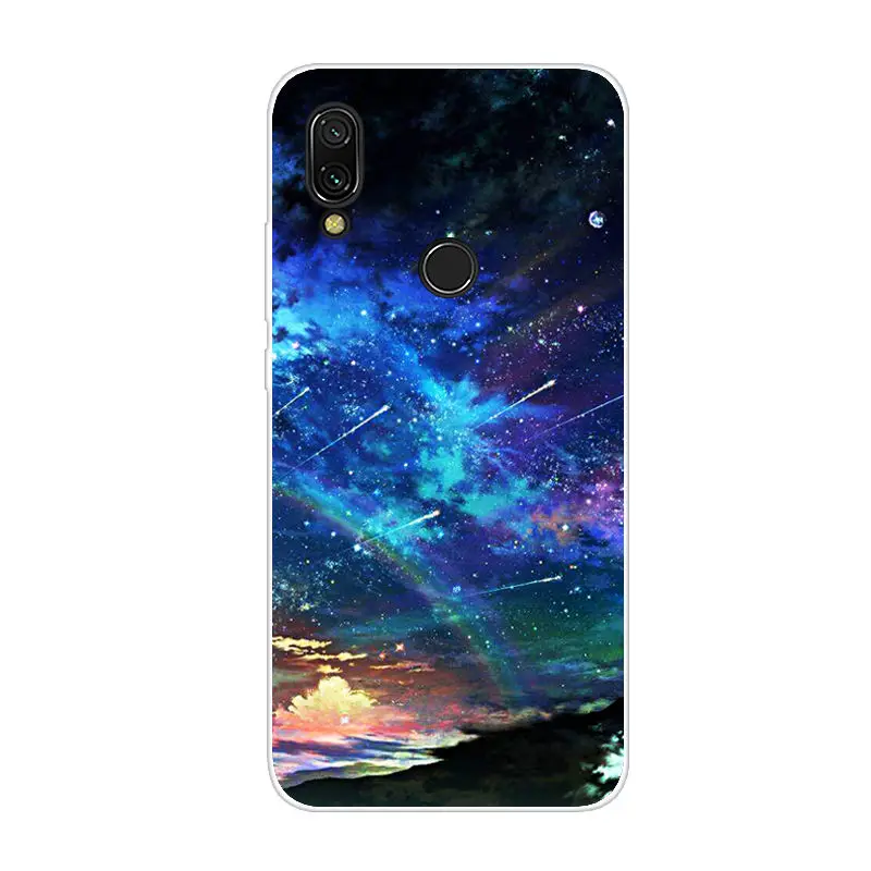 Чехол Redmi7 для Xiaomi Redmi 7 силиконовый мягкий чехол из ТПУ телефона задняя крышка 6 26