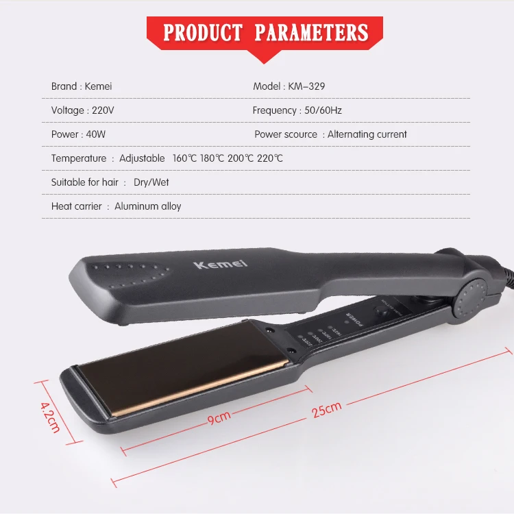 Kemei-KM-329-New-Flat-Straightening-Iron (2)