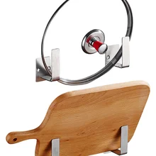 Houmaid нержавеющая сталь кухонный стеллаж для хранения разделочная доска настенные крючки держатель крышки для горшков держатель разделочной доски