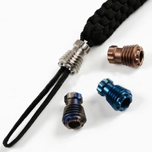 1 шт случайный TC4 титановый сплав нож бусины Паракорд зонтик веревка шнур кулон