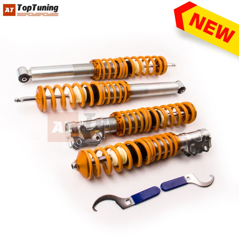 Снижение подвеска Coilover комплект для VW MK2/MK3 гольф и JETTA-оранжевый стойки 83-98 JETTA mk2