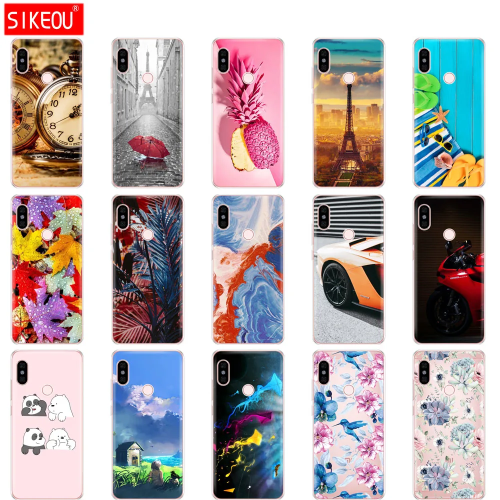 

SIKEOU soft TPU case For Xiaomi Redmi Note 5 Case Silicone Cover Cases For redmi note5 shell 5.99" 64GB global CN version