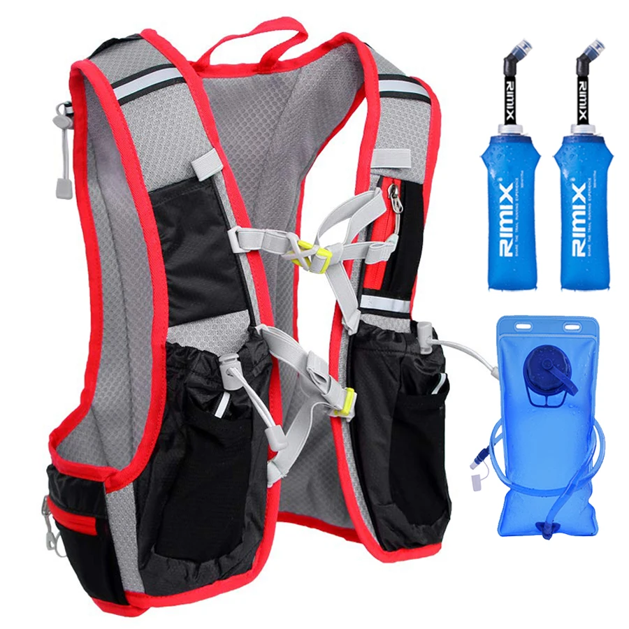 Мужской женский рюкзак для бега, 15L XL, для занятий спортом на открытом воздухе, для бега, походов, марафона, фитнеса, гидратационный жилет, упаковка 2л, сумка, 500 мл, чайник