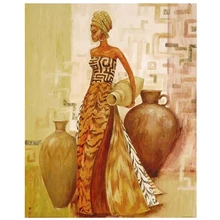 

5D Diy Diamond Painting Cross Stitch African women Home Decor Full Rhinestones Mosaic Inlay Diamond Embroidery CF503