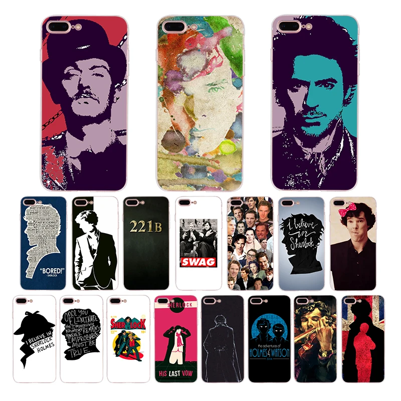 

Sherlock Holmes Sherlocked patterned Soft silicone cover for iphone case 8 6 6s 7 plus xr x xs max se 5s 5 TPU Cell Funda Coque