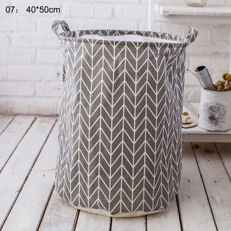 Folding Laundry Basket Cartoon Storage Barrel Standing Toys Clothing Storage Bucket Laundry Organizer Holder Pouch Household