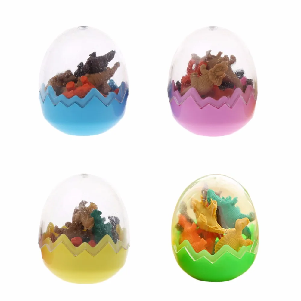 

Creative Dinosaurs Egg Pencil Eraser For Kids Gift Stationery Students Office