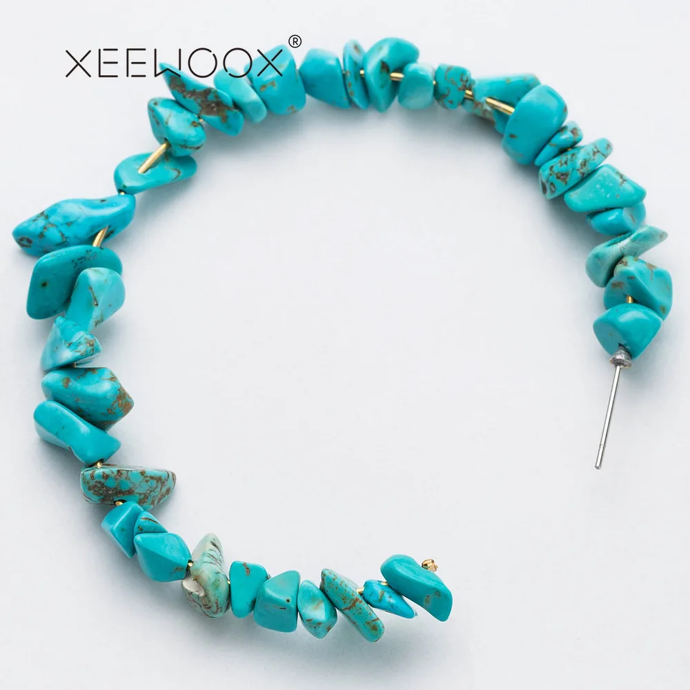 

XEEWOOX 2019 New Arrival Occident Fashion Vintage Hyperbole C shape Dangle Earrings Bohemia Personality Simple