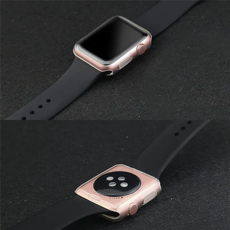For Apple Watch Case TPU Screen Protector All-around Protective Ultra-thin Cover for iWatch Series 3 2 1 Watch Accessories For Apple Watch Case TPU Screen Protector All-around Protective Ultra-thin Cover for iWatch Series 3 2 1 Watch Accessories