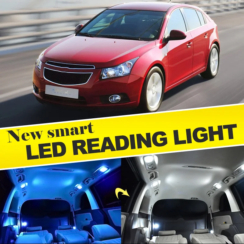 

Tcart new Car LED Welcome Door Interior Lamp Light Tail Bulb for chevrolet spark cruze malibu colorado equinox accessories