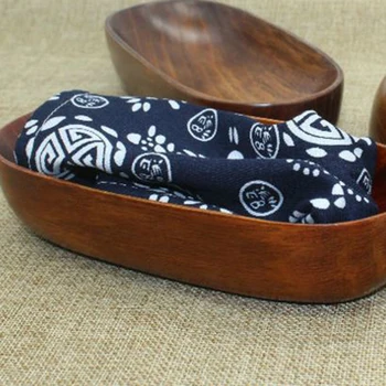 

Japanese Wooden Pallet Boat Shape Fruit Plate Towel Creative Portable Napkin Tray Tray Hotel Household Products