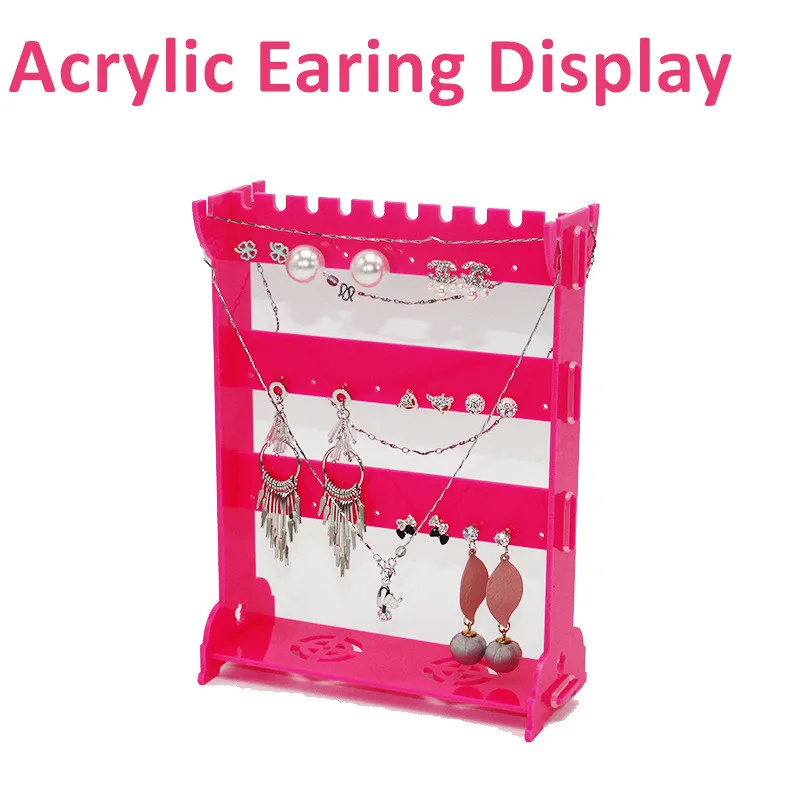 NEW Acrylic Earring Display Stand Organiser Holder Earring Studs