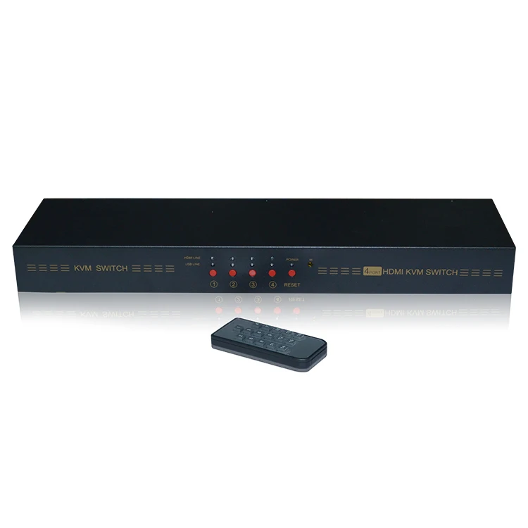 Hightek hk-4t1huk цифровой сигнал HDMI + KVM разветвитель 4 с пульта дистанционного