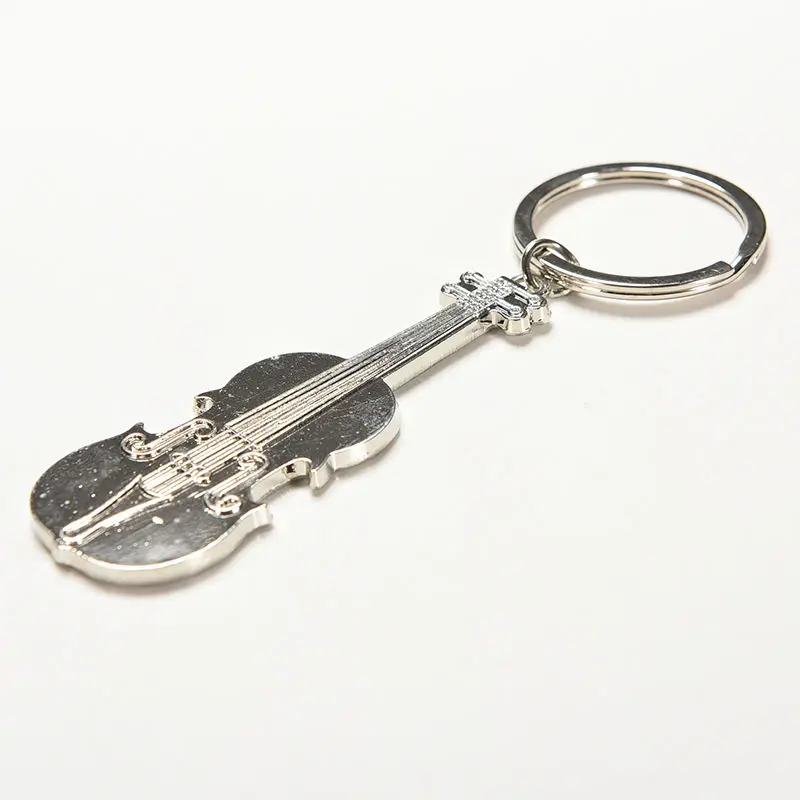 

Mini Violin Charm Music Keyring Keychain Metal Key Ring Chain