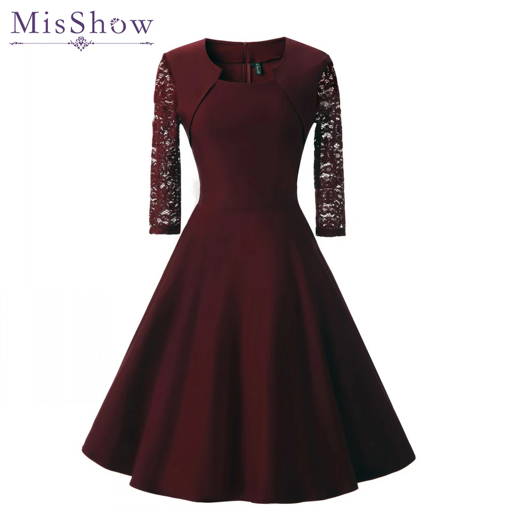 New Autumn Women Cocktail Party Dress Elegant A-Line Short Navy Blue Lady Cocktail Dresses Vintage Short Formal Prom Dress