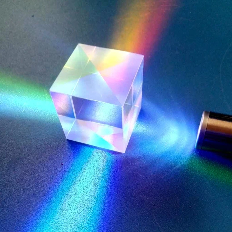 Прямая поставка 25*25*25 мм K9 X Cube четырехсторонний полированный призмовый