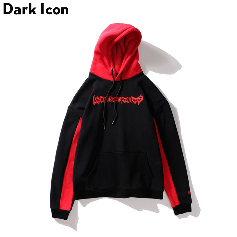 Buy DARK ICON Letter Embroidery Patchwork Streetwear
