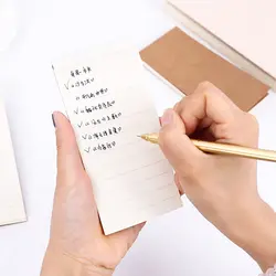 Новый японский Muji стиль Kraft Мини Портативный пустой сетки линии, чтобы сделать список Memo ежедневник блокнот карман книга блокнот для