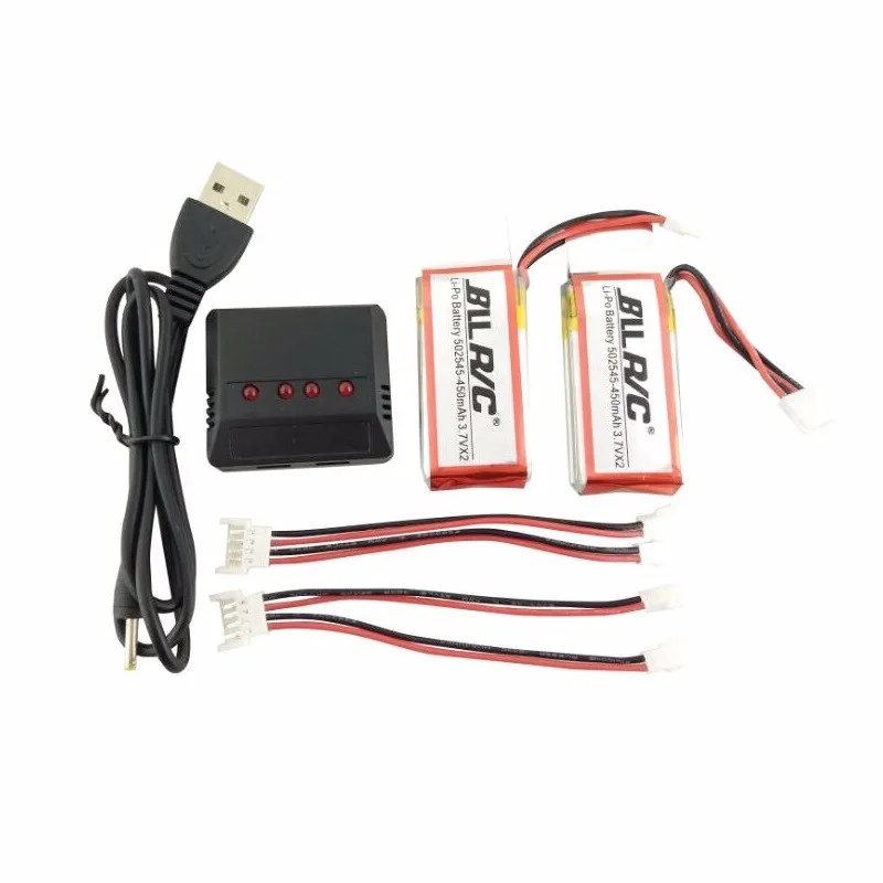 2PCS Battery Charger UDI U919A U845A U945A RC Quadcopter 3 7V 2 7 4V 450mAh Battery