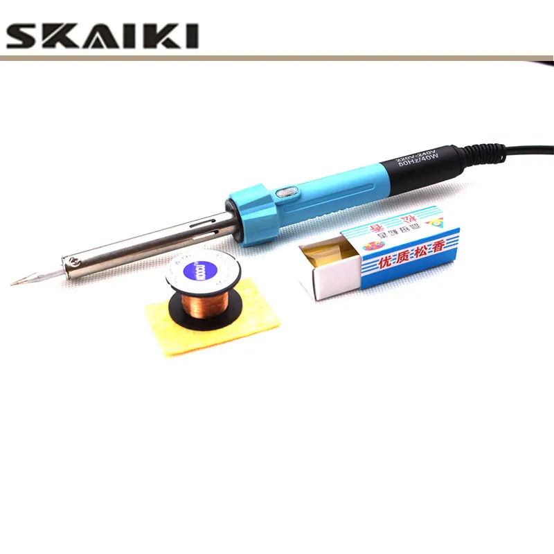 Free shipping  30W 40W 60W solder iron sets soldering hand iron with light  heater core Soldering iron for  phone repair