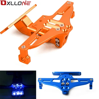 

Motorcycle Adjustable License Number Plate Frame Holder Bracket with light For Yamaha YZF R1 R6 R3 R25 MT-07 MT-09 XJ6 FZ1