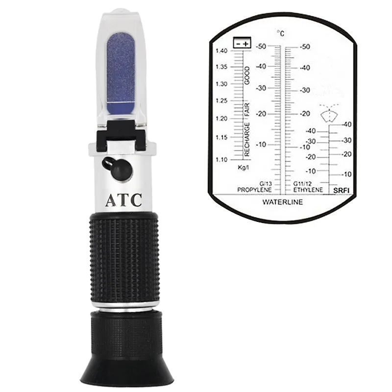 Hand Held Refractometer Engine Fluid Glycol Point Tester Tool Car Battery Antifreeze Freezing With ATC 53%off Hand Held Refractometer Engine Fluid Glycol Point Tester Tool Car Battery Antifreeze Freezing With ATC 53%off