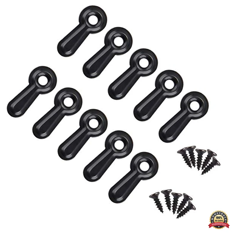 

100pcs Frame Picture Turn Button and 100pcs Screws for Hanging Pictures Photos Black Picture Frame Turn Fasteners Picture Hanger