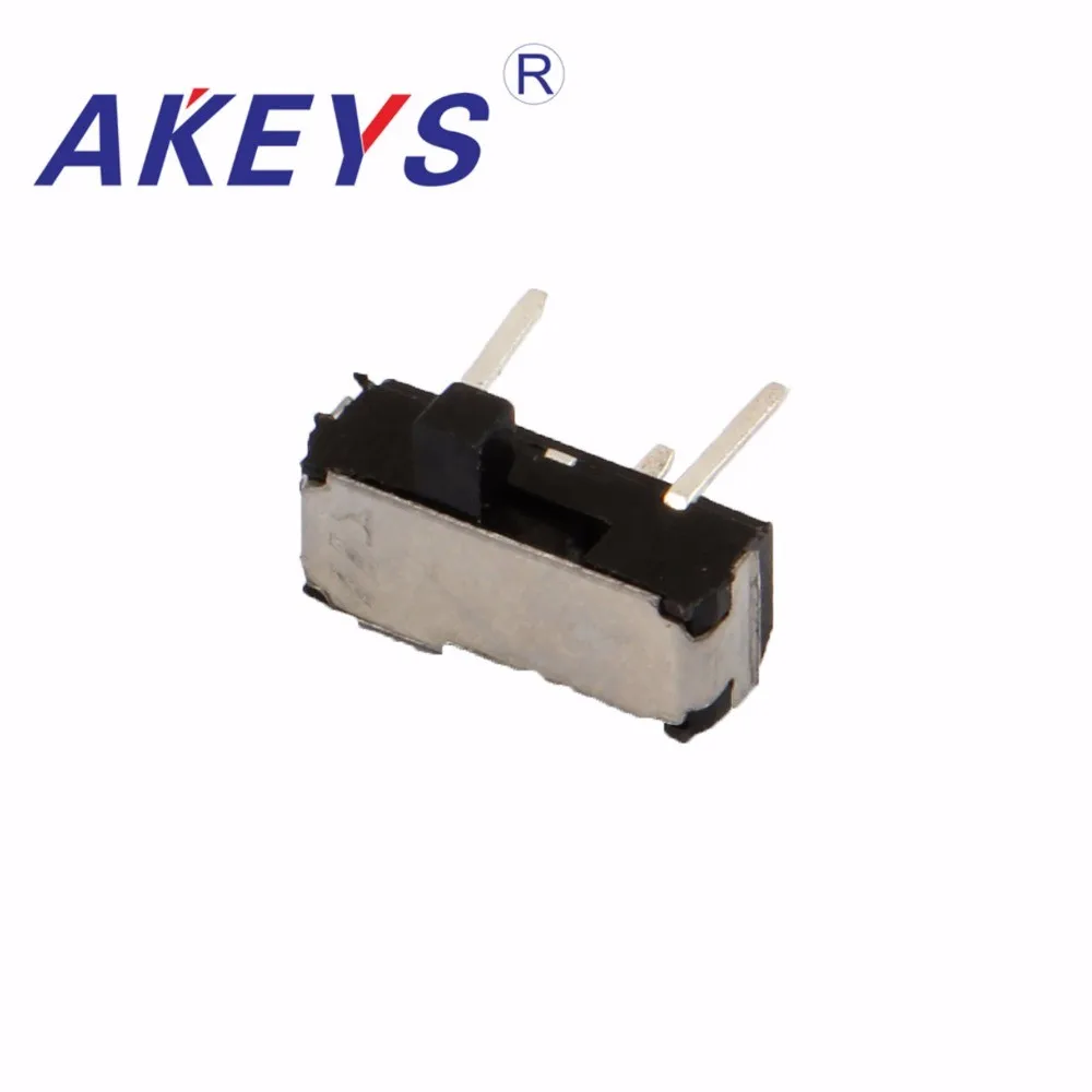 

30PCS MSK-12D20A MINI slide switch 1P2T SPDT side insert 3 pin mini toggle switches micro slide switches MSK-12D10