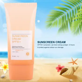 

50g SPF50+ Facial Sunscreen Cream Summer Waterproof Sweatproof Sun Protection Sunblock Lotion Beauty