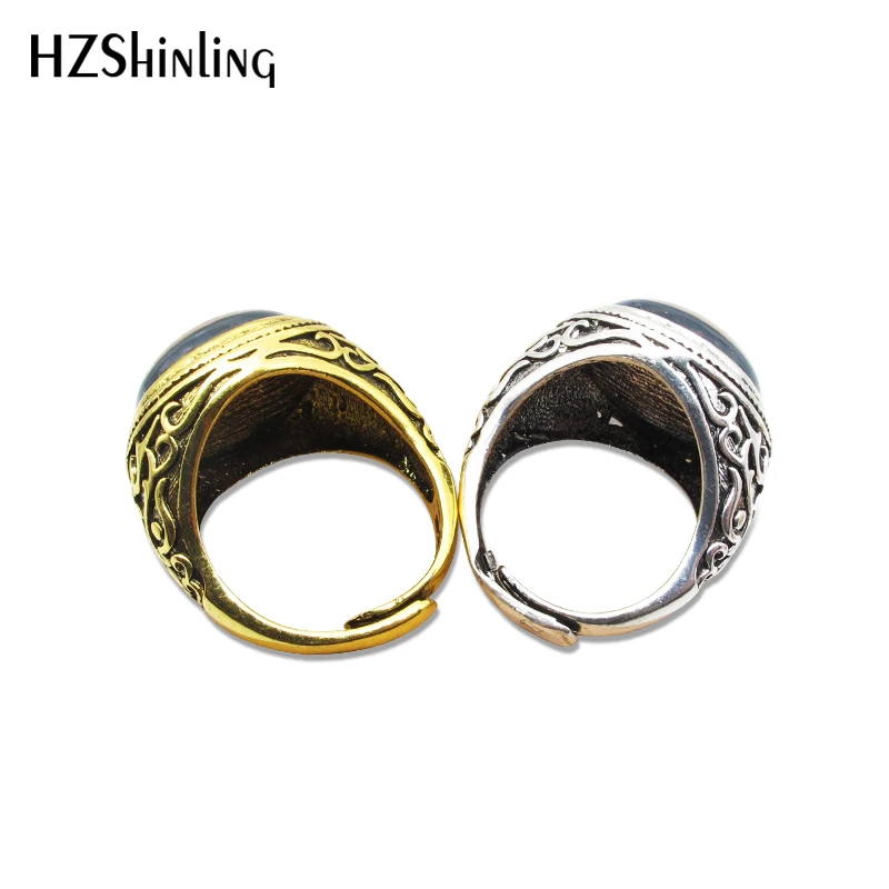 Новое кольцо с драконом Z четыре звезды Винтажное кольцо по мотивам Dragon Ball кольца стеклянный купол ювелирные изделия ручной работы