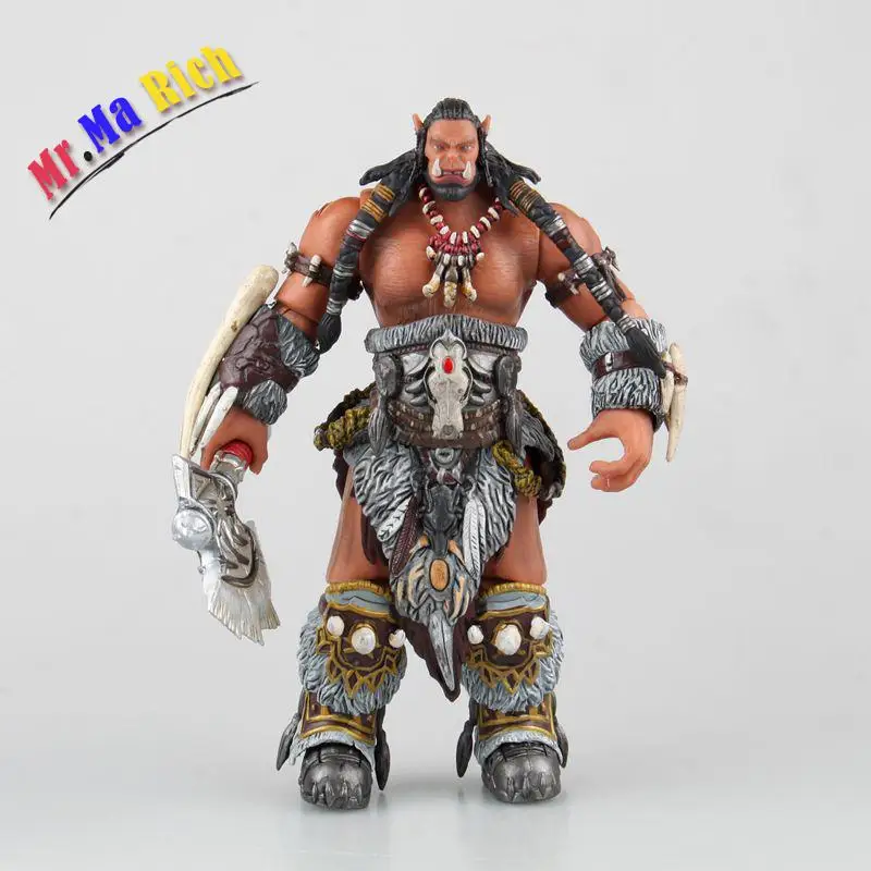 2017 Nuovo Durotan Frostwolf Orchi Warrior фигурка солдата по Wow Dc Diretto Sigillato Classico Giocattoli Scena|action