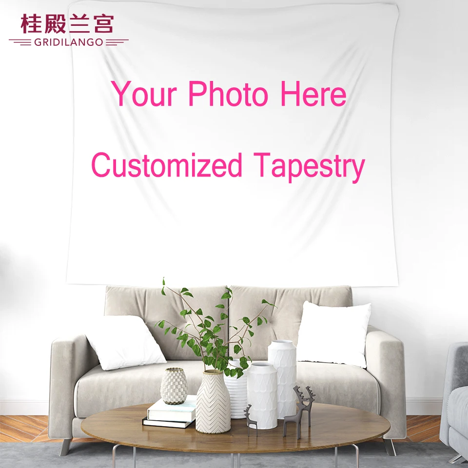

GRIDILANGO Customized Design Tapestry Wall Hanging Carpet Photo Custom Made Printed on Bed Sheet Table Cloth Yoga Mat Home Decor