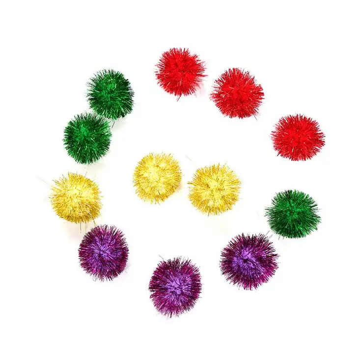 

Pet cat toy glitter ball diameter 5CM mixed color pet interaction