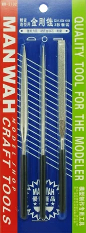 

WANWAH MW-2102 Model Tools Three Piece Metallic File Set #MW-2102