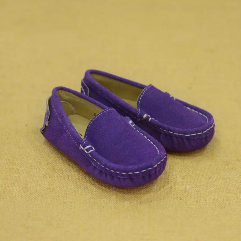 Детская обувь для девочек кожаная обувь для мальчиков Мокасины Туфли однотонного цвета плоская подошва Детские Лоферы детские мокасины на плоской подошве евро 19-30