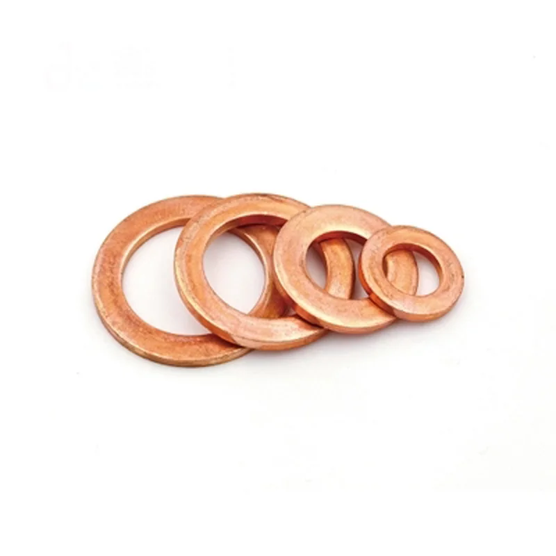 

Copper washer inner diameter M11 outer diameters M14-19 flat gasket marine table gasket Watts meson Thickness 0.1mm-2mm