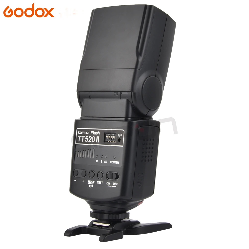 Günstige Godox TT520 II Flash TT520II mit Build in 433MHz Drahtlose Signal + Farbe Filter Kit für Canon Nikon pentax Olympus DSLR Kameras