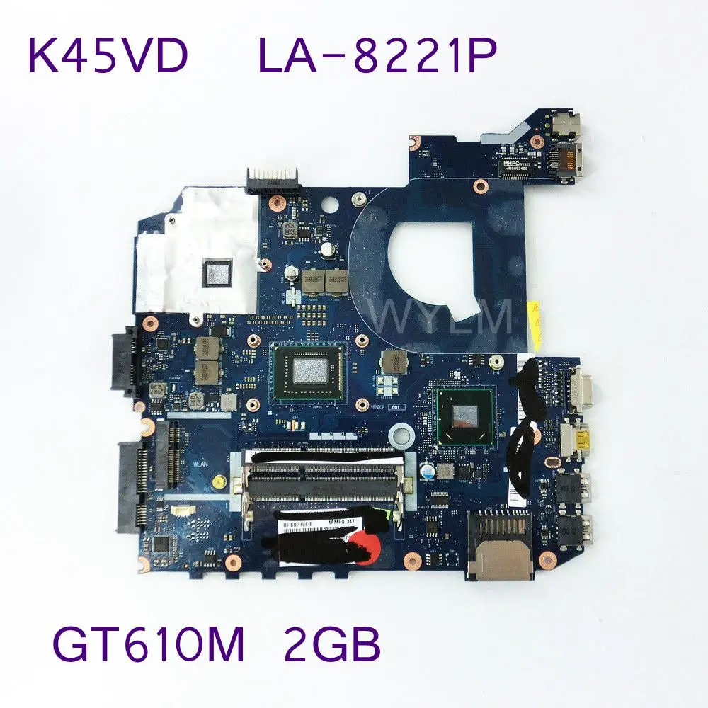 K45VD QCL40 LA-8221P GT610M 2G Графическая память N13P-GSR-A2 DDR3 Материнская плата ASUS материнская