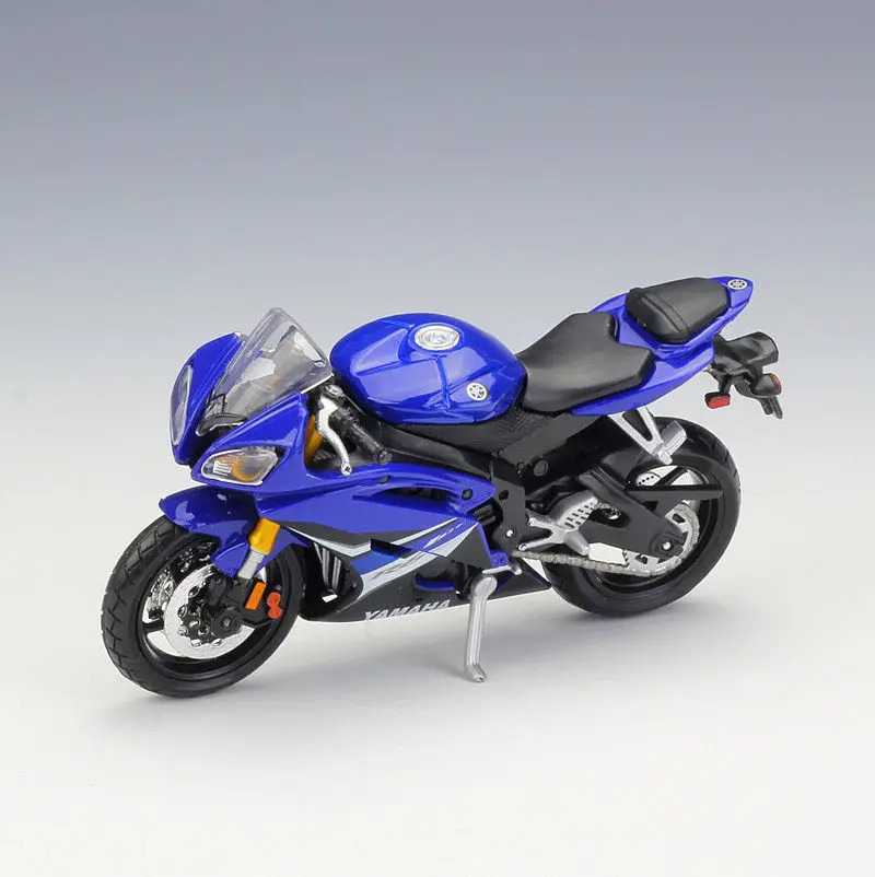 Maisto 1:18 Yamaha YZF R6 синяя модель мотоцикла| |