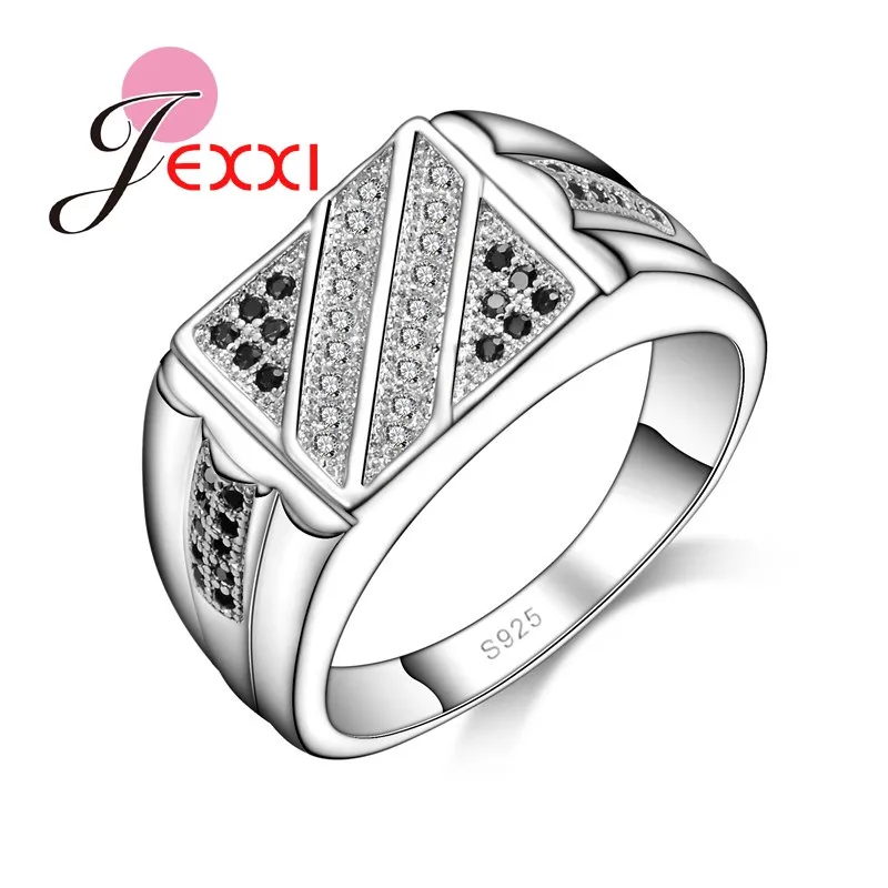 

Cool Design Women Men Fashion 925 Sterling Silver Wedding Engagement Ring Full Shiny Cubic Zirconia Crystal Wholesale