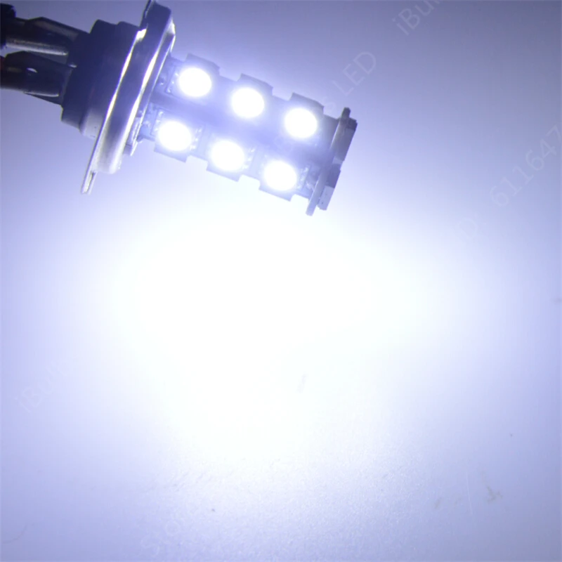 1 шт. высокое качество H7 18 SMD СВЕТОДИОДНЫЙ 18SMD 18 светодиодный 5050 авто туман лампа DC12V заменить для ксеноновые Галогенные лампы