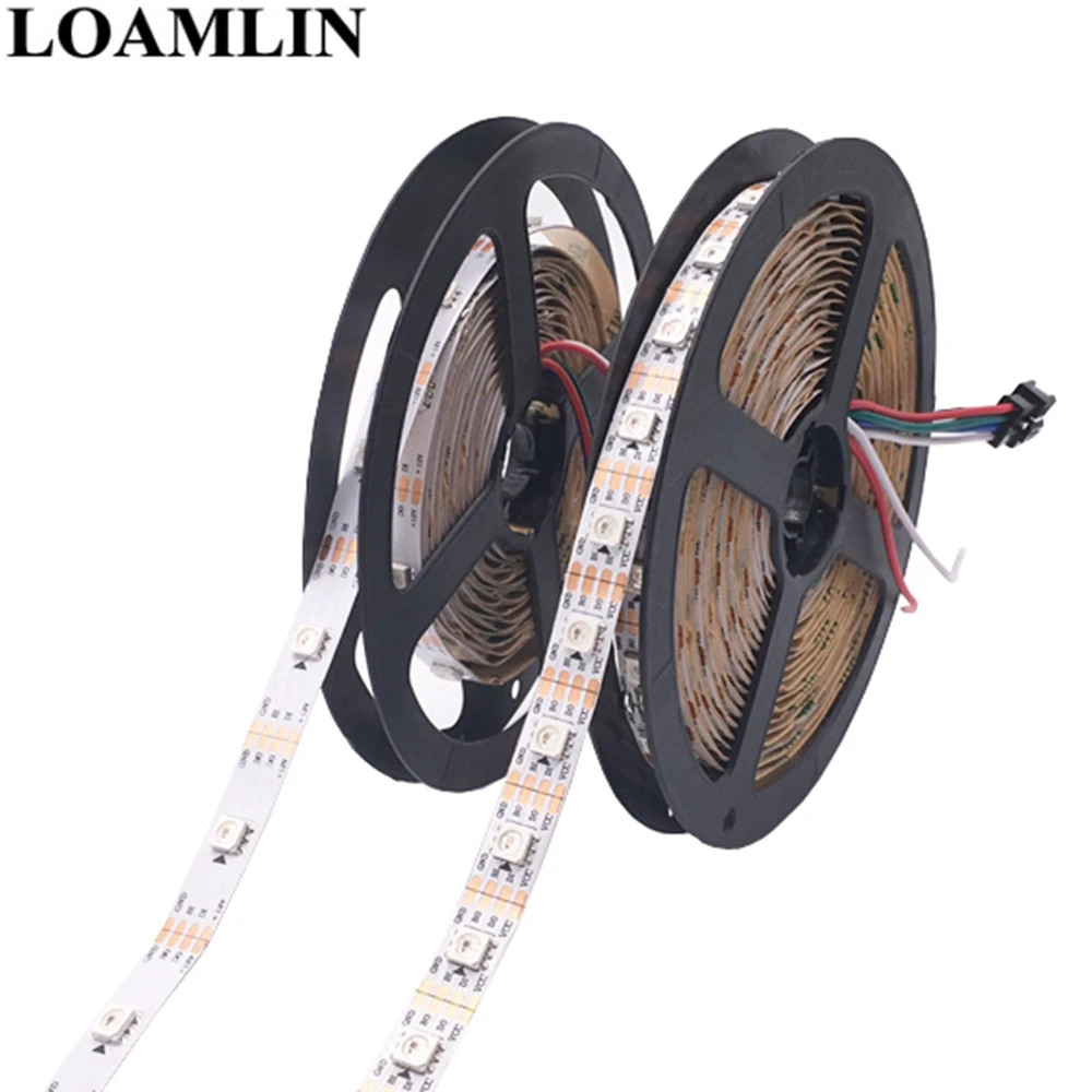 

RGB Led Pixel Strip WS2815(WS2813 Updata),Individually Addressable IC White/Black PCB Dual-Signal Led Light DC12V